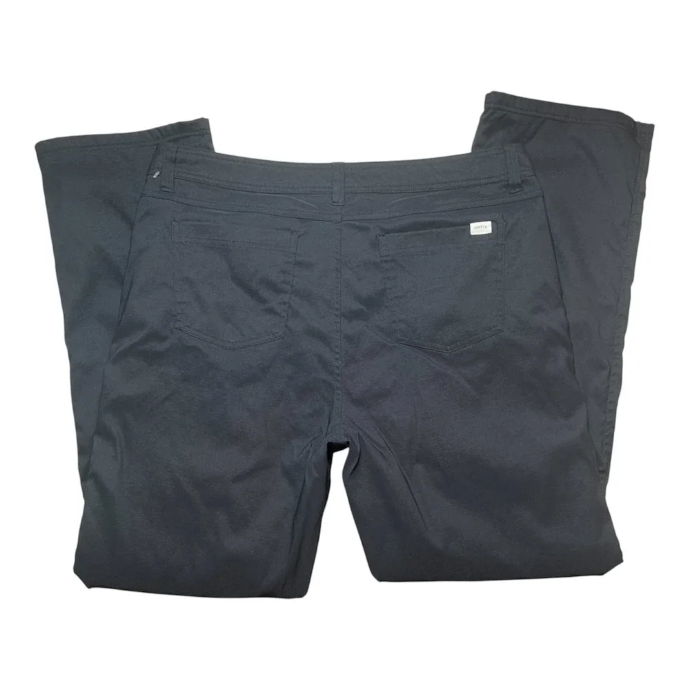 Orvis Mens Sz 36x33 Fleece Lined Tech Pants Outdoor Utility Pockets Navy- 2178